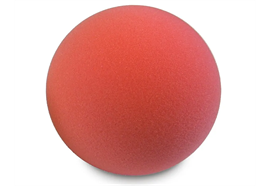 Hand-Softball weich mittel rot (Handgymnastikball 70 mm mit Übungsanleitungsprospekt)