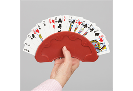 Jasskartenhalter rot 200x100mm (Spielkartenhalter, Card Player)