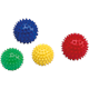 Massage-Igelball Rot 9cm, Nadelventil zur individuellen Regulierung der Ballhärte
