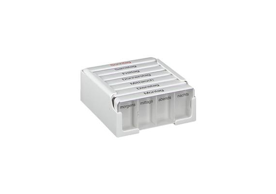 Medikamentenkassette Medi 7 mit grossen Einzelfächern (Medikamentendosierer für 7 Tage)