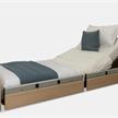 Niedrigbett SERACARE Low 11-80, 90x200, Lindberg Eiche, durchgehende Seitengitter | Bild 2