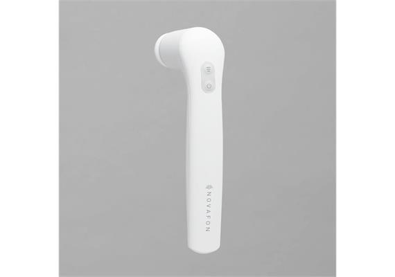 Novafon Schallwellengerät kabellos, inkl. USB-Ladekabel und 2 Aufsätzen, weiss