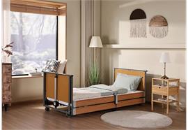 Pflegebett Ecofit S 120x200, mit durchgehenden Seitengittern