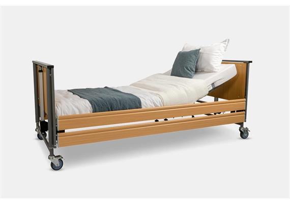 Pflegebett Ecofit S 90x200, mit durchgehenden Seitengittern