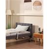 Pflegebett Ecofit S Luxe 90x200, gepolstert, mit zweigeteilten Aluminium Seitengitter