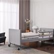 Pflegebett Ecofit S Luxe 90x200, gepolstert, mit zweigeteilten Aluminium Seitengitter | Bild 3