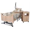 Pflegebett ELBACARE 90x200, 24-80cm, Eiche, SG 3-geteilt, int.Liegeflächenverlängerung