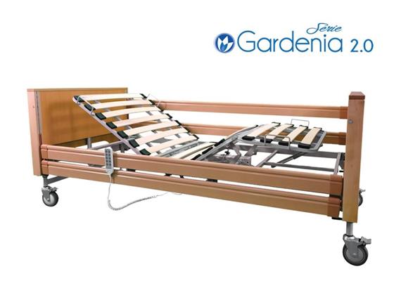 Pflegebett Gardenia Budget, 80x200, mit Holzliegefläche, Rastomat und Trendelenburg