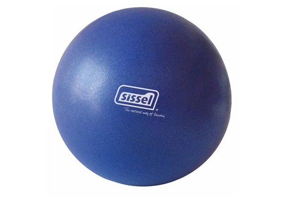 Pilates Ball 26cm Soft blau inkl.Übungsanleitung, max. Belastbarkeit bis 155 kg