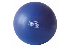 Pilates Ball 26cm Soft blau inkl.Übungsanleitung, max. Belastbarkeit bis 155 kg