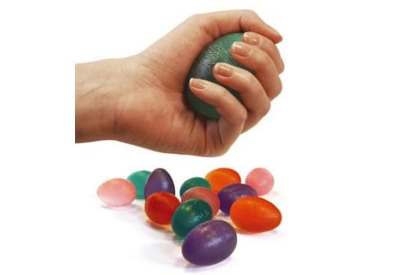 Press-Egg pink soft leicht für Hand und Unterarm inkl. Übungsanleitungen