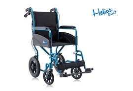 Reise-Rollstuhl Helios GO!2 12" SB46 inkl. Begleitbremse, max 130kg