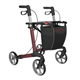 Rollator Birkenrot Eva M (SH55) rot inkl.Softräder und Stockhalter