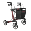 Rollator Birkenrot Eva M (SH55) rot inkl.Softräder und Stockhalter