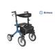 Rollator Ermes Outdoor luftbereift blau SH 56cm mit Stofftasche max. 136kg