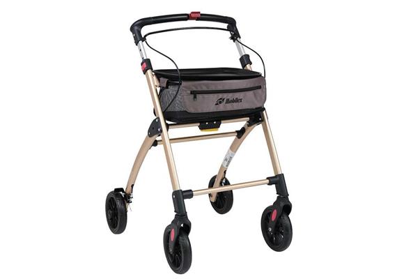 Rollator Indoor JG mit Stoffkorb + Tablett, champagner