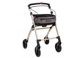 Rollator Indoor JG mit Stoffkorb + Tablett, champagner