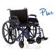Rollstuhl Plus XL Standard, Stahlrahmen, SB60, max 200kg