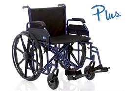Rollstuhl Plus XL Standard, Stahlrahmen, SB60, max 200kg