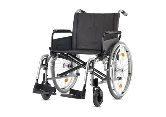 Rollstuhl Pyro Light XL SB56 TB Armlehnen höhenverstellbar silber, Seitenteil lang