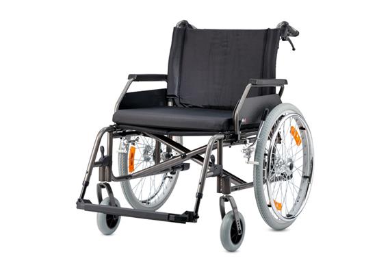 Rollstuhl XXL Econ SB60 mit Trommelbremse, belastbar bis 250kg