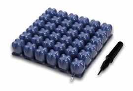 Rollstuhlkissen Levitas 40x40, Höhe 6cm, 1 Luftzone, mit Bezug und Pumpe