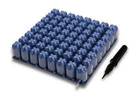 Rollstuhlkissen Levitas 40x40, Höhe 9cm, 2 Luftzonen, mit Bezug und Pumpe