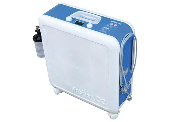 Sauerstoffkonzentrator Kröber O2 Oxygen inkl. Winkelaufnahme für Befeuchter