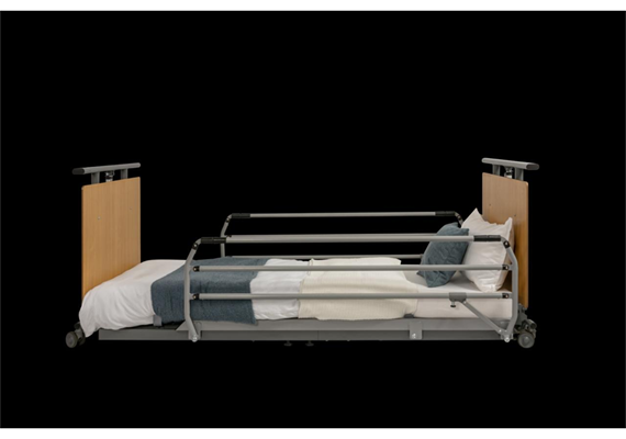 Seitengitter rechts aus Stahl zu Pflegebett zu Fondo, 150cm