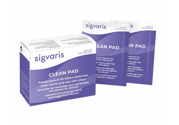 SIGVARIS Clean Pad 10-er Box  zur Reinigung von Silikon-Haftbänder