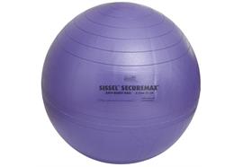 Sitzball Securemax 45cm blau-lila max. 150 kg, inkl. Übungsposter und Stöpselheber.