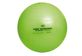 Sitzball Securemax 65cm lime-grün, max. belastbar 150 kg, inkl. Übungsposter +Stöpselheber