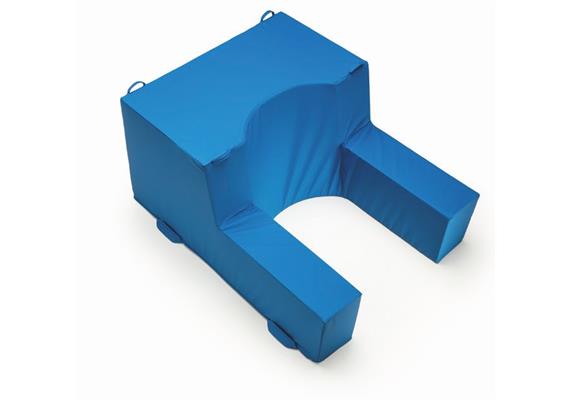 Sitzhilfe Jimmy XXL Sitzbreite 60cm mit PU-Bezug aquamarin, Antirutsch, verschweisst