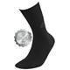 Socken für Diabetiker DEOMED cotton silver, 43-46, schwarz