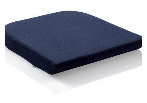 TEMPUR Sitzkissen 35x35x4cm (small) mit Jersey-Bezug blau