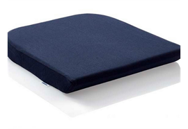 TEMPUR Sitzkissen 35x35x4cm (small) mit Jersey-Bezug blau