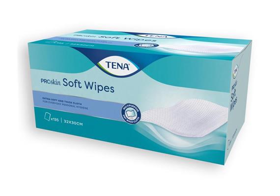 TENASET Soft Wipe 30x32cm Waschtüchlein 135 Stk Waschlappen Spenderbox