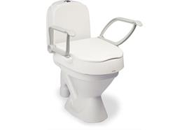 Toilettenaufsatz CLOO 10cm mit Armlehnen  Höhe und Sitzneigung einstellbar 6/10cm