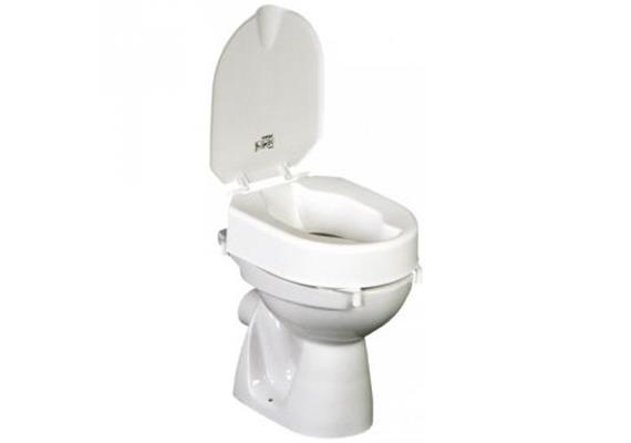 Toilettenaufsatz HL 10cm mit Deckel und Klammern, belastbar 150 kg