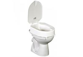 Toilettenaufsatz HL 10cm mit Deckel und Klammern (Toilettensitzerhöhung) max. 150 kg