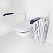 Toilettenlift ohne Armlehnen links montierte Hubsäule, elektrisch stufenlos verstellbar | Bild 2