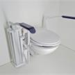 Toilettenlift ohne Armlehnen rechts montierte Hubsäule, elektrisch stufenlos verstellbar | Bild 2