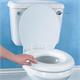 Toilettensitzerhöhung gepolstert mit Deckel 5 cm max. 91kg, aus Schaumstoff und Vinyl
