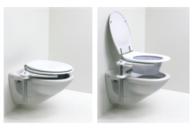Toilettensitzerhöhung ohne Armlehnen max. 120 kg