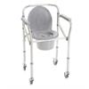 Toilettenstützgestell/Toiletten 4-in-1 aus Alu, faltbar, mit Rollen