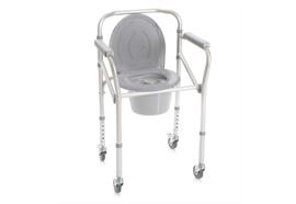 Toilettenstützgestell/Toiletten 4-in-1 aus Alu, faltbar, mit Rollen