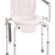 Toilettenstützgestell/Toiletten 4-in-1 aus Alu, fix, mit Abschwenkbaren Armlehnen | Bild 2