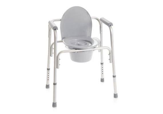 Toilettenstützgestell/Toiletten 4-in-1 aus Alu, fix