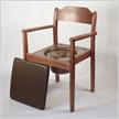 Toilettenstuhl Wood dunkel, massiver Holzstuhl, Sitzbreite 41cm, Sitzhöhe 45cm | Bild 2
