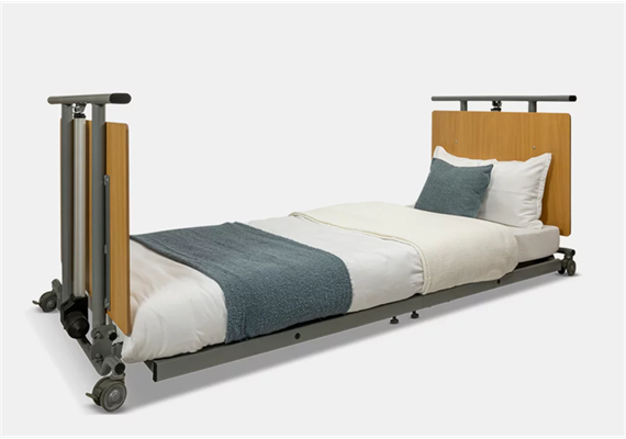 Ultra-Niedrigbett 90x200, Höhenverstellung 6.7 - 64 cm